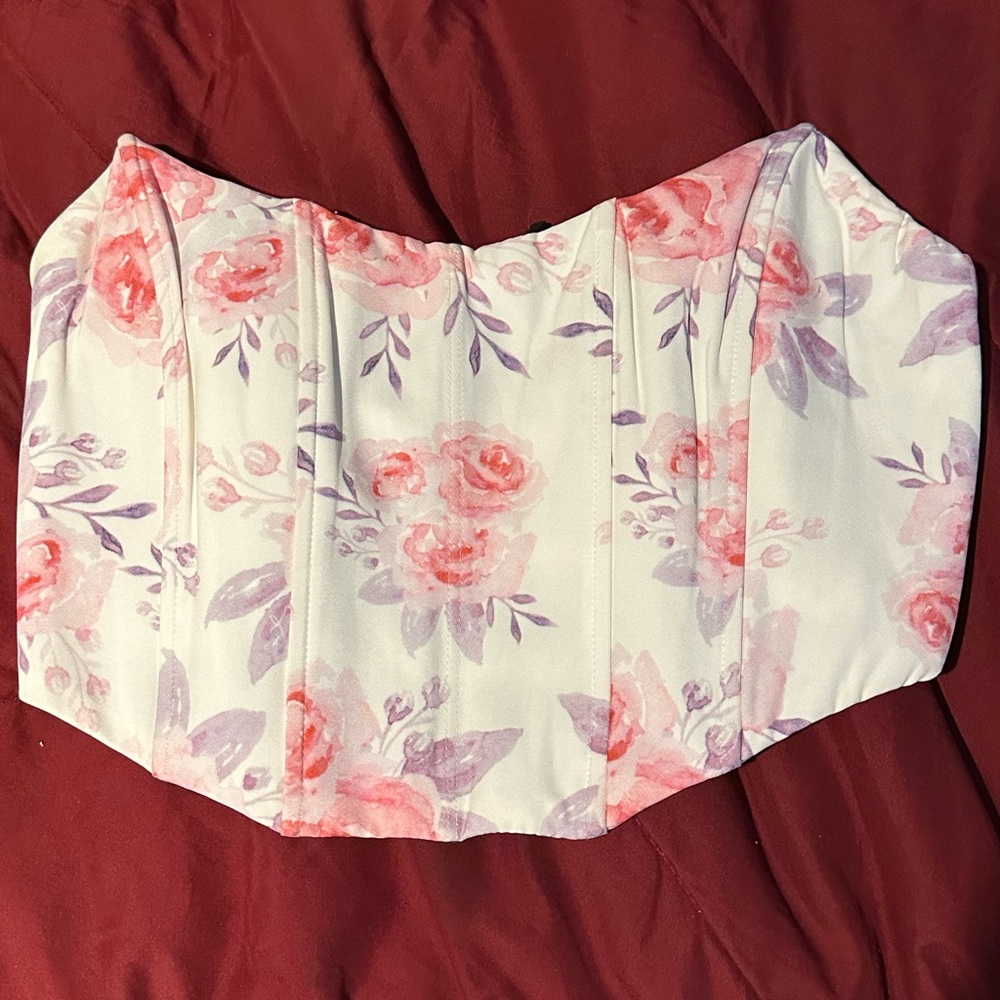WHITE FOX BOUTIQUE FLORAL CORSET